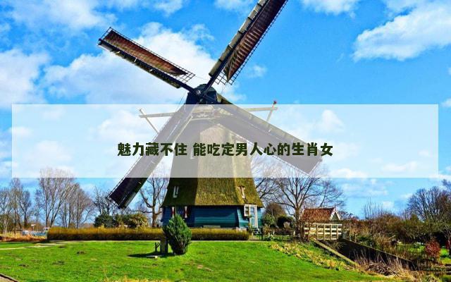 魅力藏不住 能吃定男人心的生肖女