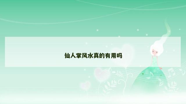 仙人掌风水真的有用吗