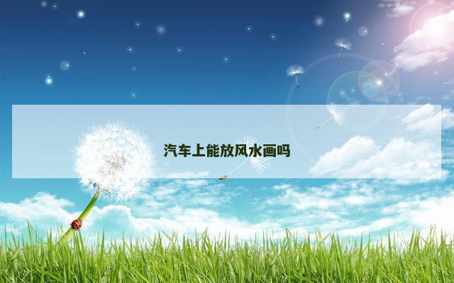 汽车上能放风水画吗