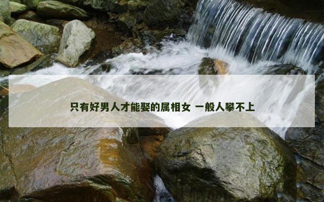 只有好男人才能娶的属相女 一般人攀不上