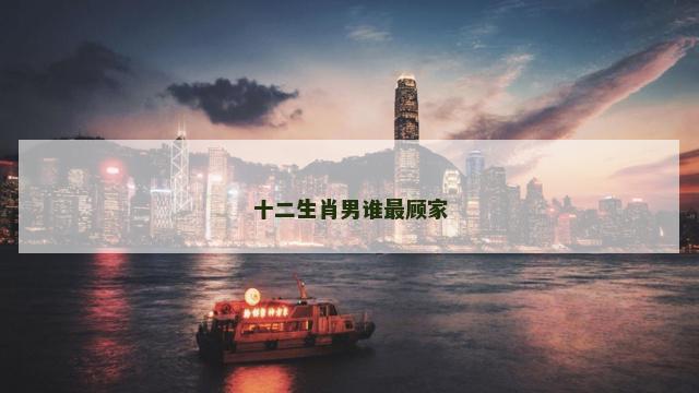 十二生肖男谁最顾家