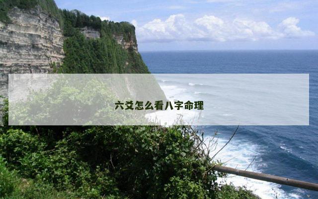 六爻怎么看八字命理