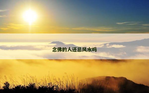 念佛的人还忌风水吗