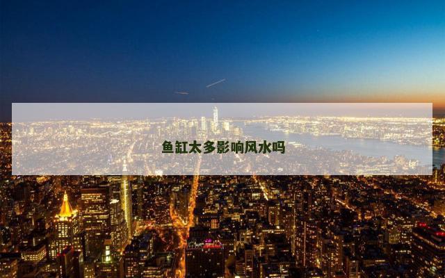 鱼缸太多影响风水吗