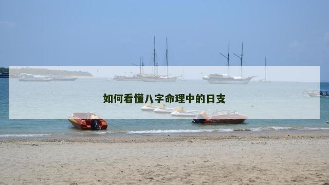 如何看懂八字命理中的日支