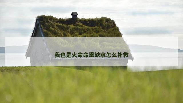 我也是火命命里缺水怎么补救