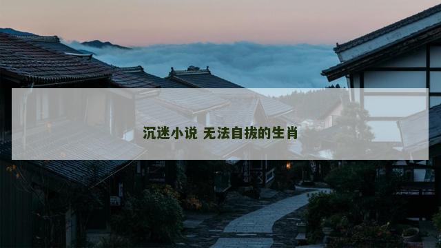 沉迷小说 无法自拔的生肖