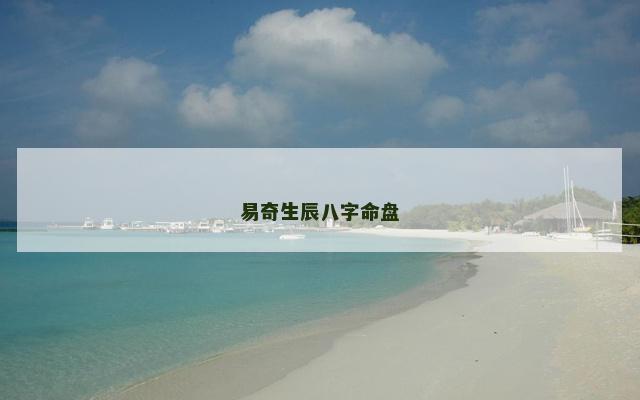 易奇生辰八字命盘