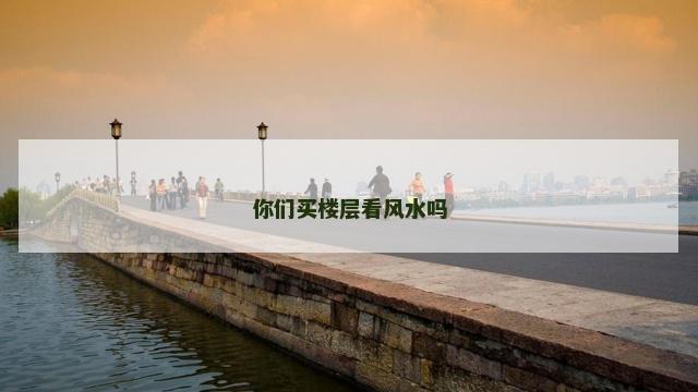 你们买楼层看风水吗