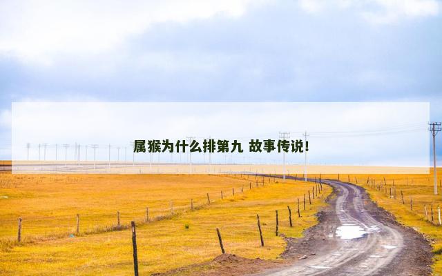 属猴为什么排第九 故事传说！