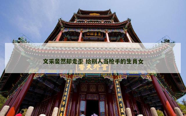 文采斐然却走歪 给别人当枪手的生肖女