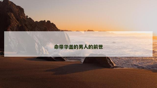 命带华盖的男人的前世