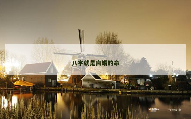 八字就是离婚的命