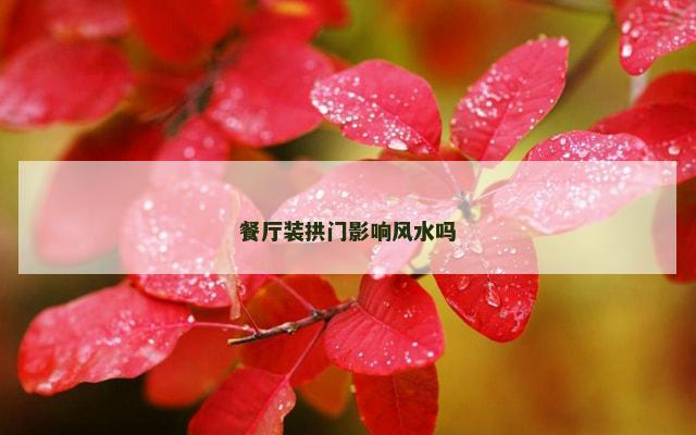 餐厅装拱门影响风水吗