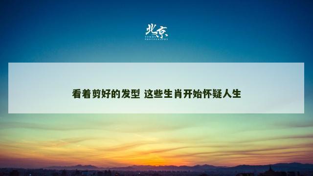 看着剪好的发型 这些生肖开始怀疑人生