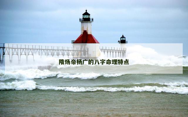 隋炀帝杨广的八字命理特点