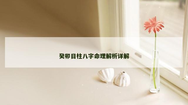 癸卯日柱八字命理解析详解