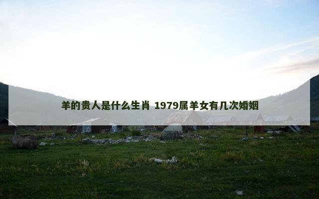 羊的贵人是什么生肖 1979属羊女有几次婚姻