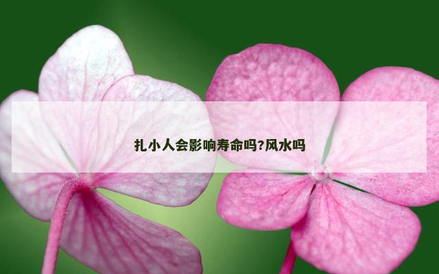 扎小人会影响寿命吗?风水吗
