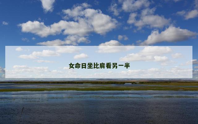 女命日坐比肩看另一半
