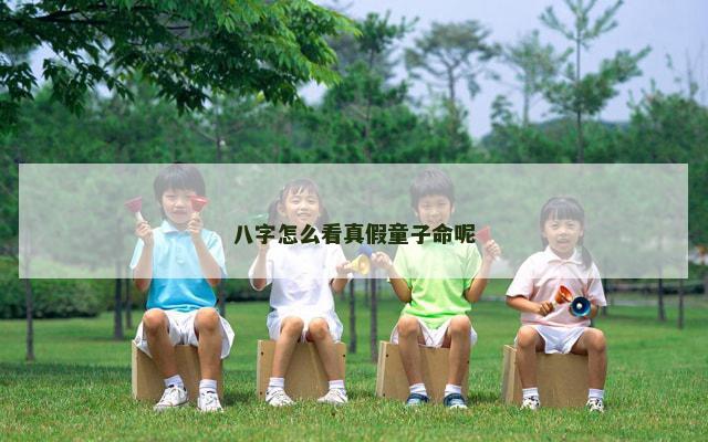 八字怎么看真假童子命呢