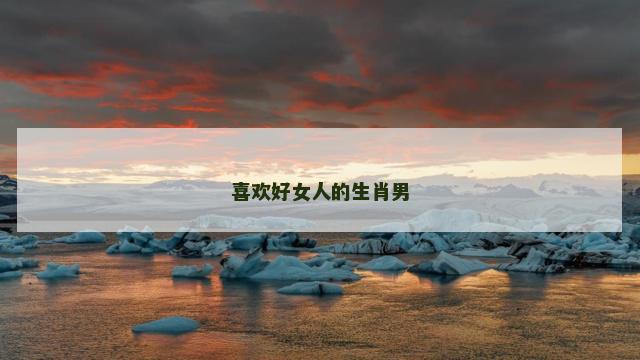 喜欢好女人的生肖男