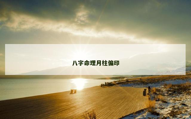 八字命理月柱偏印