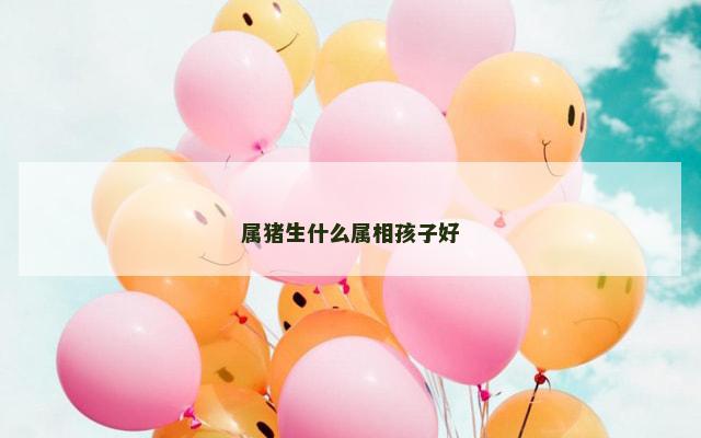 属猪生什么属相孩子好