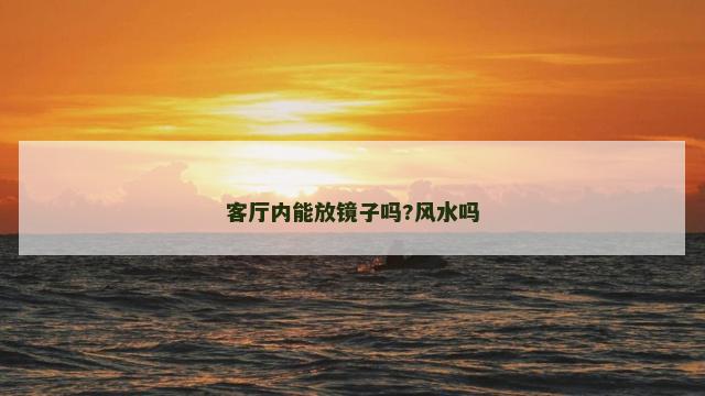 客厅内能放镜子吗?风水吗
