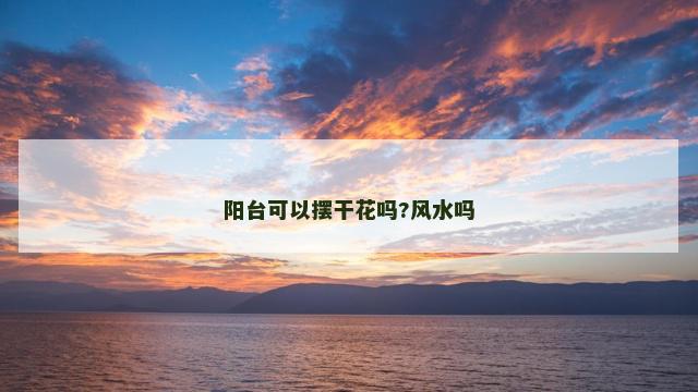 阳台可以摆干花吗?风水吗