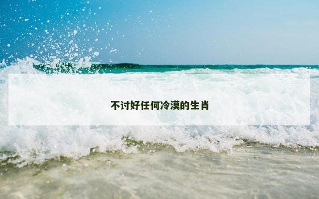 不讨好任何冷漠的生肖