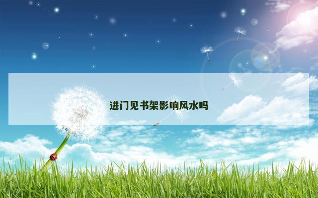 进门见书架影响风水吗