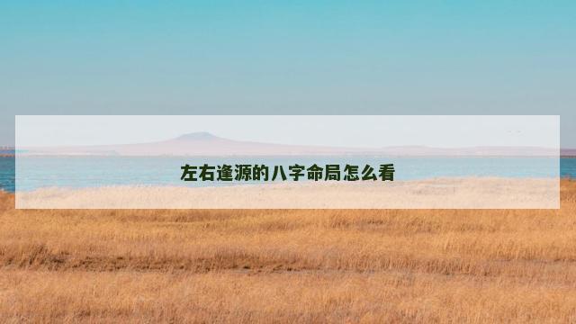 左右逢源的八字命局怎么看