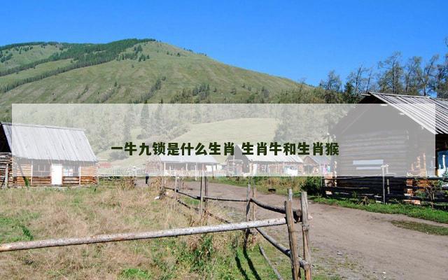 一牛九锁是什么生肖 生肖牛和生肖猴