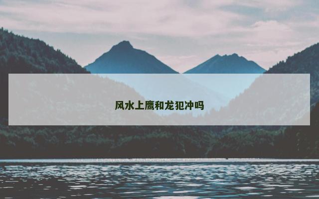 风水上鹰和龙犯冲吗