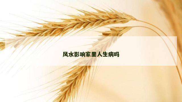 风水影响家里人生病吗