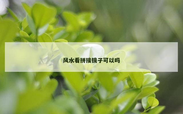 风水看拼接镜子可以吗