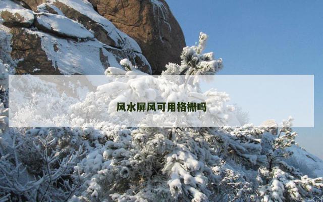 风水屏风可用格栅吗