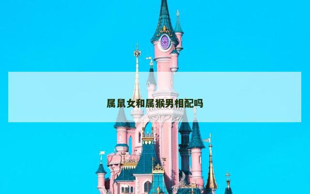 属鼠女和属猴男相配吗