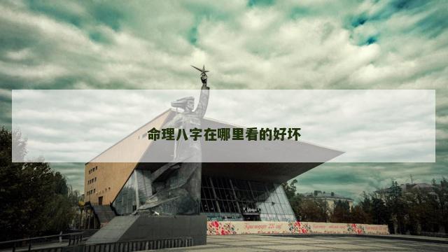 命理八字在哪里看的好坏