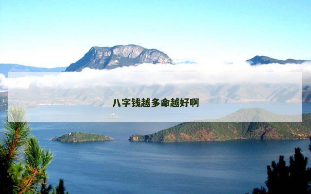 八字钱越多命越好啊