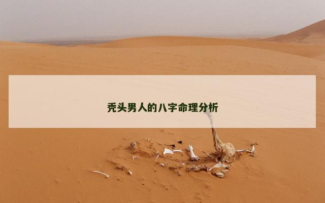 秃头男人的八字命理分析