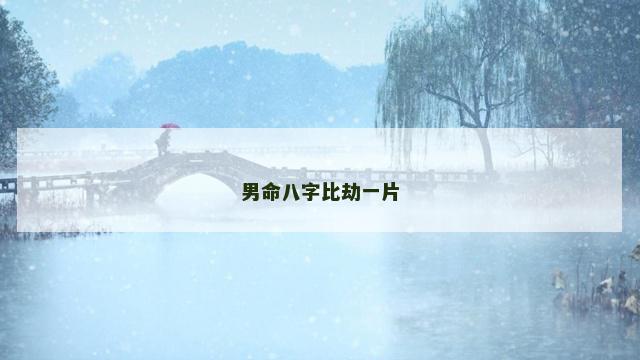 男命八字比劫一片