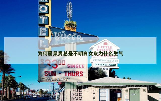为何属鼠男总是不明白女友为什么生气