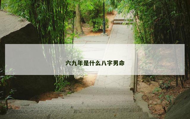 六九年是什么八字男命